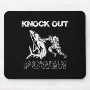 Vintage-Boxer-Mann Knockout-Kraft, Bestes Boxen Ki Mousepad
