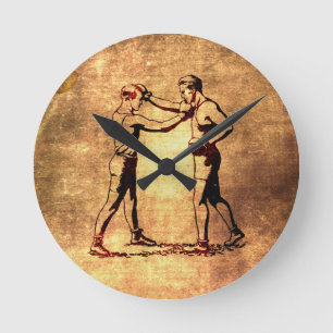 Vintage Boxer Runde Wanduhr