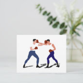 Vintage Boxgeschenke Postkarte (Stehend Vorderseite)