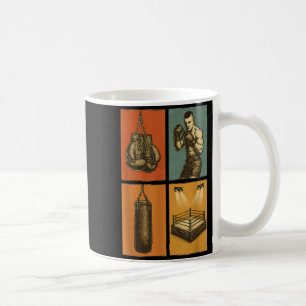Vintage-Boxhandschuhe Boxer Punching Bag Retro Kaffeetasse