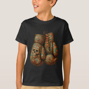 Vintage Boxhandschuhe im mexikanischen Stil Azteke T-Shirt
