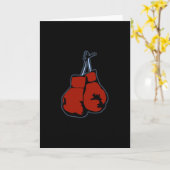 Vintage Boxhandschuhe Karte (Gelbe Blume)