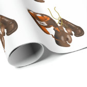 Vintage Boxhandschuhe und Helm Geschenkpapier (Rolleneckpunkt)