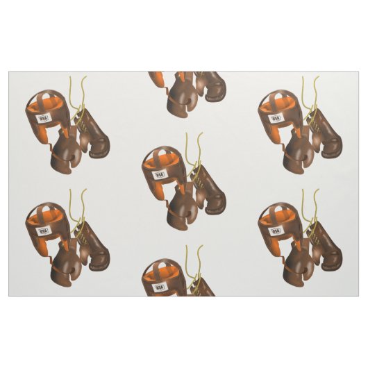 Vintage Boxhandschuhe und Helm Stoff (Fat Quarter (45,7 x 55,9 cm))