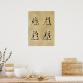 Vintage-Boxposter mit Strapazen Poster (Küche)