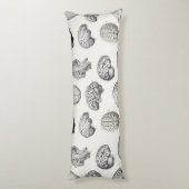 Vintage Brain Anatomy Biology Illustrations Seitenschläferkissen (Rückseite (Vertikal))