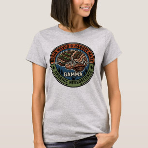 Vintage-Brain-Waves-Garten-Labyrinth Neurowissen T-Shirt