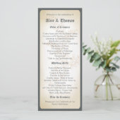 Vintage Branch - Hochzeitsprogramm Programm (Stehend Vorderseite)