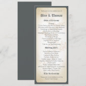 Vintage Branch - Hochzeitsprogramm Programm (Vorne/Hinten)
