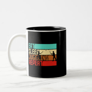 Vintage Brand- und Wassergitarre für Männer Frauen Zweifarbige Tasse