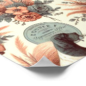 Vintage Braque Français Dog Illustration Poster (Ecke)