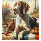 Vintage Braque Français Malerei Duschvorhang (Vorderseite)