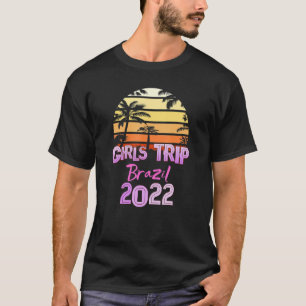 Vintage Brasil Mädchen-Trip 2022 Spring Break T-Shirt