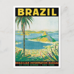 Vintage Brasilien Postkarte