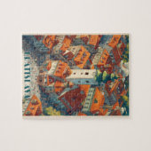 Vintage Bratislava Slowakei Reisen, Altstadt Puzzle (Horizontal)