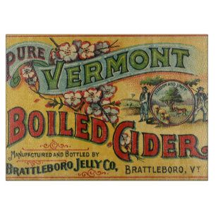 Vintage Brattleboro Jelly Boiled Cider Vermont Schneidebrett