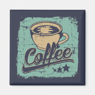 Vintage-Brau-Eleganz Magnet