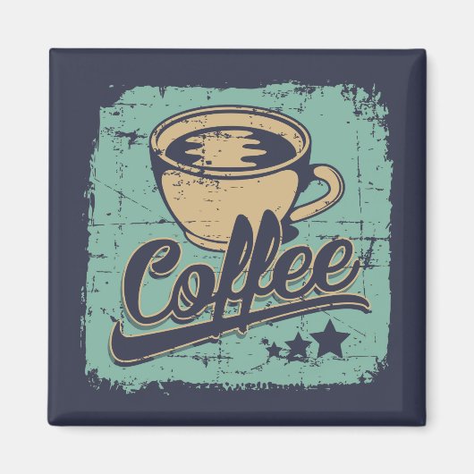 Vintage-Brau-Eleganz Magnet (Vorne)