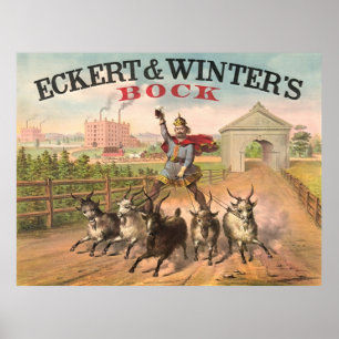 Vintage Brauerei-Anzeige 1871 Poster