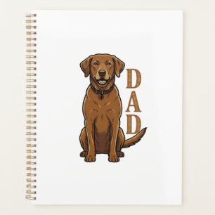 Vintage Braun Hund Papa Shirt Design_1 Planer