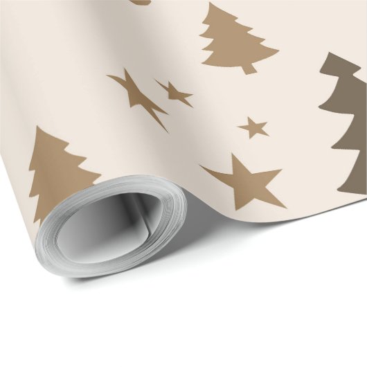 Vintage braune Ästhetik Geschenkpapier (Rolleneckpunkt)