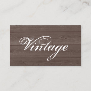 Vintage braune Holzkorn Visitenkarten Vorlage Visitenkarte