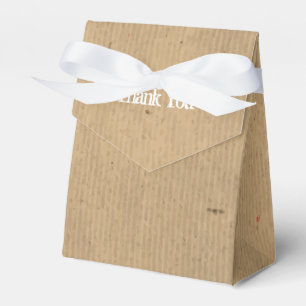 VINTAGE braune Kraftpapier-Partygeschenkboxen Geschenkschachtel