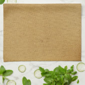 Vintage braune Leinwand Geschirrtuch (Gefaltet)