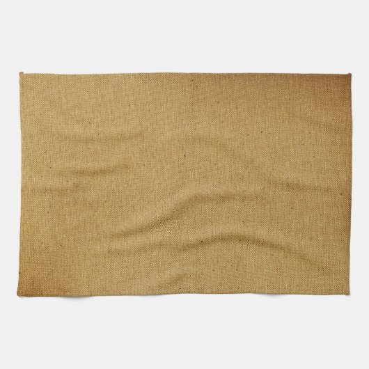 Vintage braune Leinwand Geschirrtuch (Horizontal)