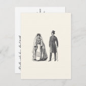 Vintage Bräunungs- und Bodenbeantwortungskarte Einladungspostkarte (Vorne/Hinten)