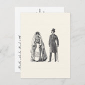 Vintage Bräunungs- und Bodenbeantwortungskarte Einladungspostkarte (Vorne/Hinten)