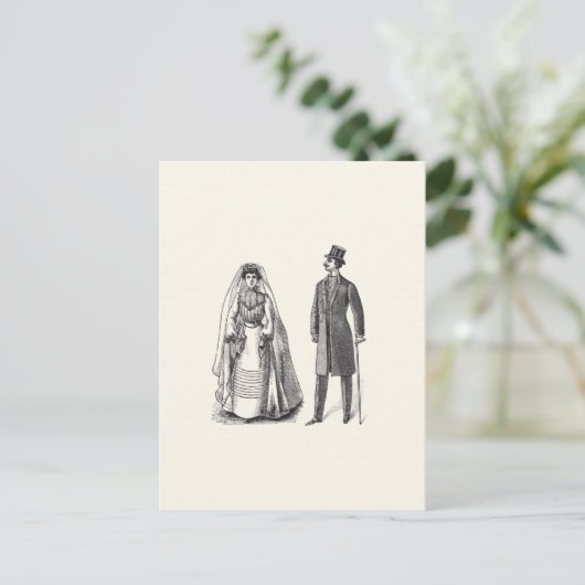 Vintage Bräunungs- und Bodenbeantwortungskarte Einladungspostkarte (Stehend Vorderseite)