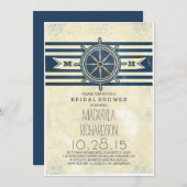 Vintage Brausewasserdusche Einladung (Vorne/Hinten)