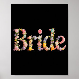 Vintage Braut Braut Team Hochzeit Zukünftige Mrs Poster