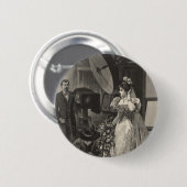 Vintage Braut, Brautporträt mit Fotograf Button (Vorne & Hinten)