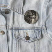 Vintage Braut, Brautporträt mit Fotograf Button (Beispiel)
