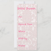 Vintage Braut Einladung (Rückseite)