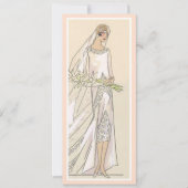 Vintage Braut Einladung (Vorderseite)