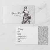 Vintage Braut-Geschäfts-Karte Visitenkarte (Vorne/Hinten)