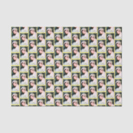 Vintage Braut Hochzeitlace Gelb und Grau Thema Seidenpapier