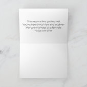 Vintage Braut-Hochzeits-Glückwünsche Karte (Innenseite)