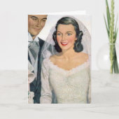 Vintage Braut Karte (Vorderseite)