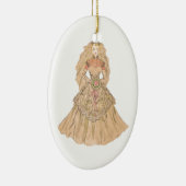 Vintage Braut Keramik Ornament (Rechts)