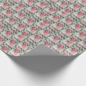 Vintage Braut mit Rose Geschenkpapier (Ecke)