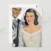 Vintage Braut Postkarte (Vorne/Hinten)