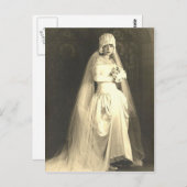 Vintage Braut Postkarte (Vorne/Hinten)