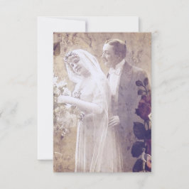 Vintage Braut und Bräuche Save the Date