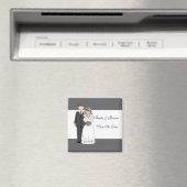 Vintage Braut und Bräuche Save the Date Magnet (In Situ (Geschirrspüler))