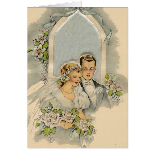 Vintage Braut und Bräutigam (Vorne)