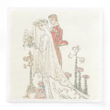 Vintage Braut und Groom Alte Hochzeit